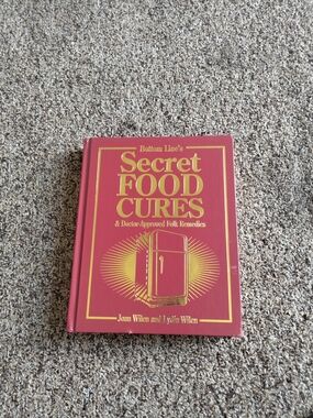Secret Food Cures Hardcover Book - Red & Gold